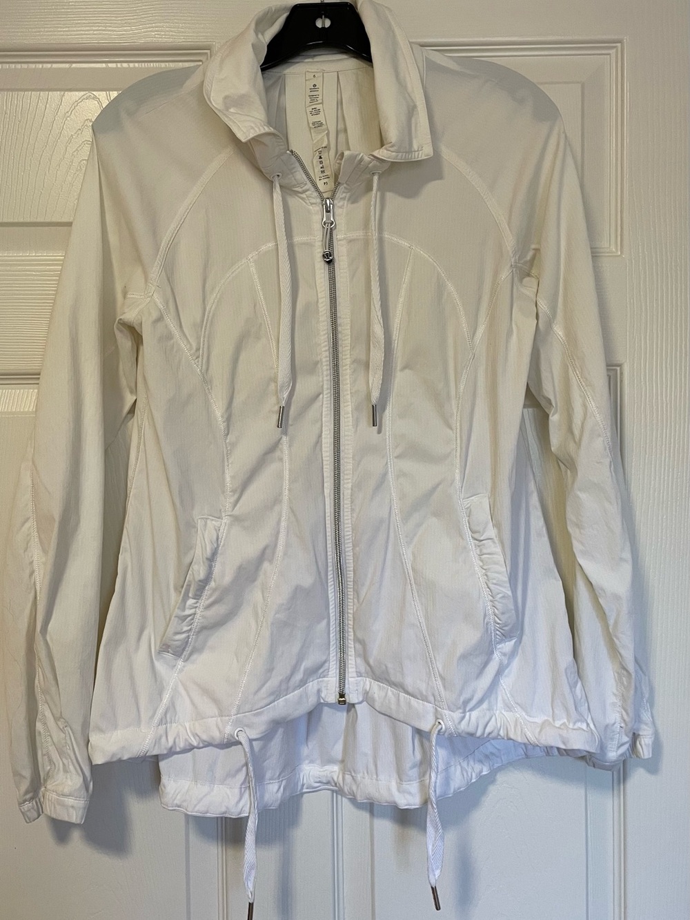 Lululemon Jacket White Full Zip Size 6